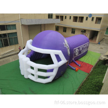 Fashion Modeling Inflatable Football Helmet Tunnel